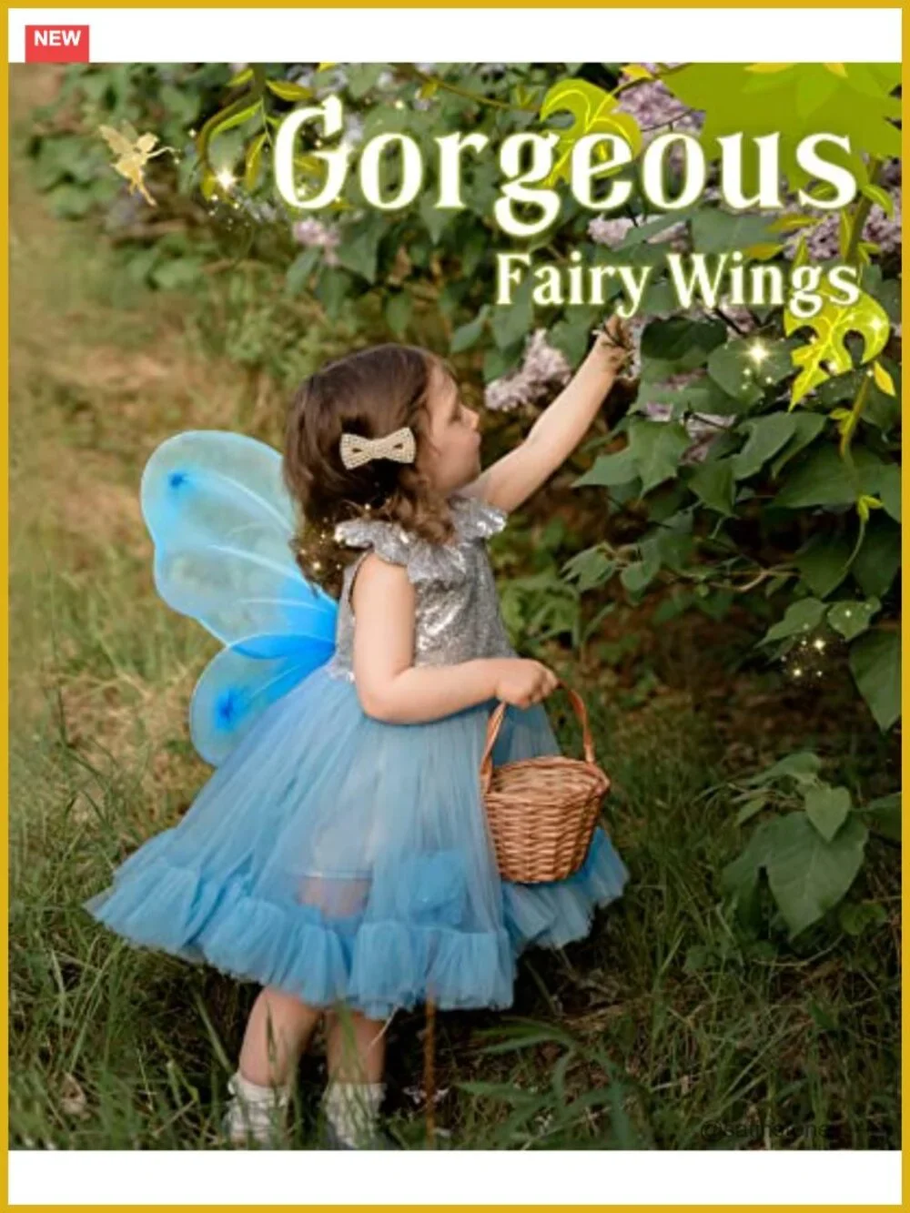 Girls Fairy Wings Butterfly Wings Costume Dress Up Party